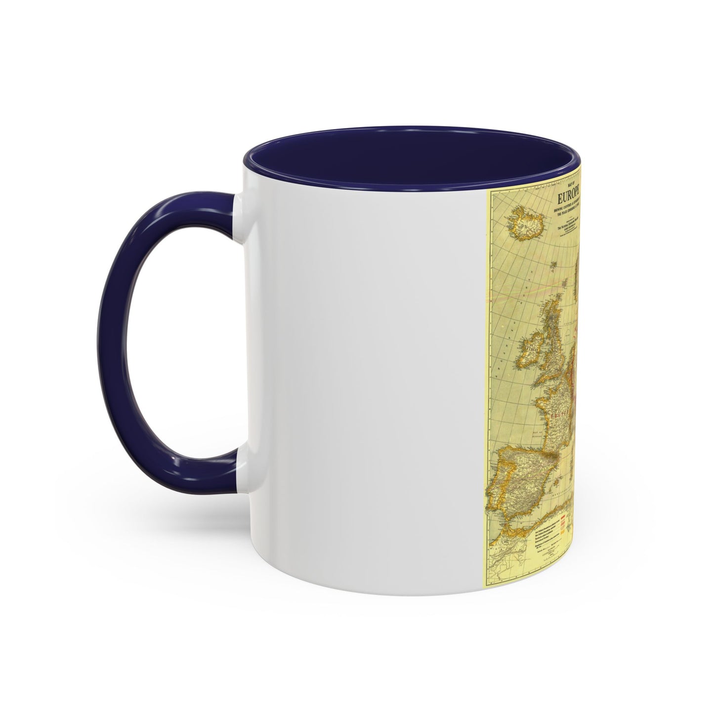 Europe, Peace Conference at Paris (1920) (Map) Accent Coffee Mug