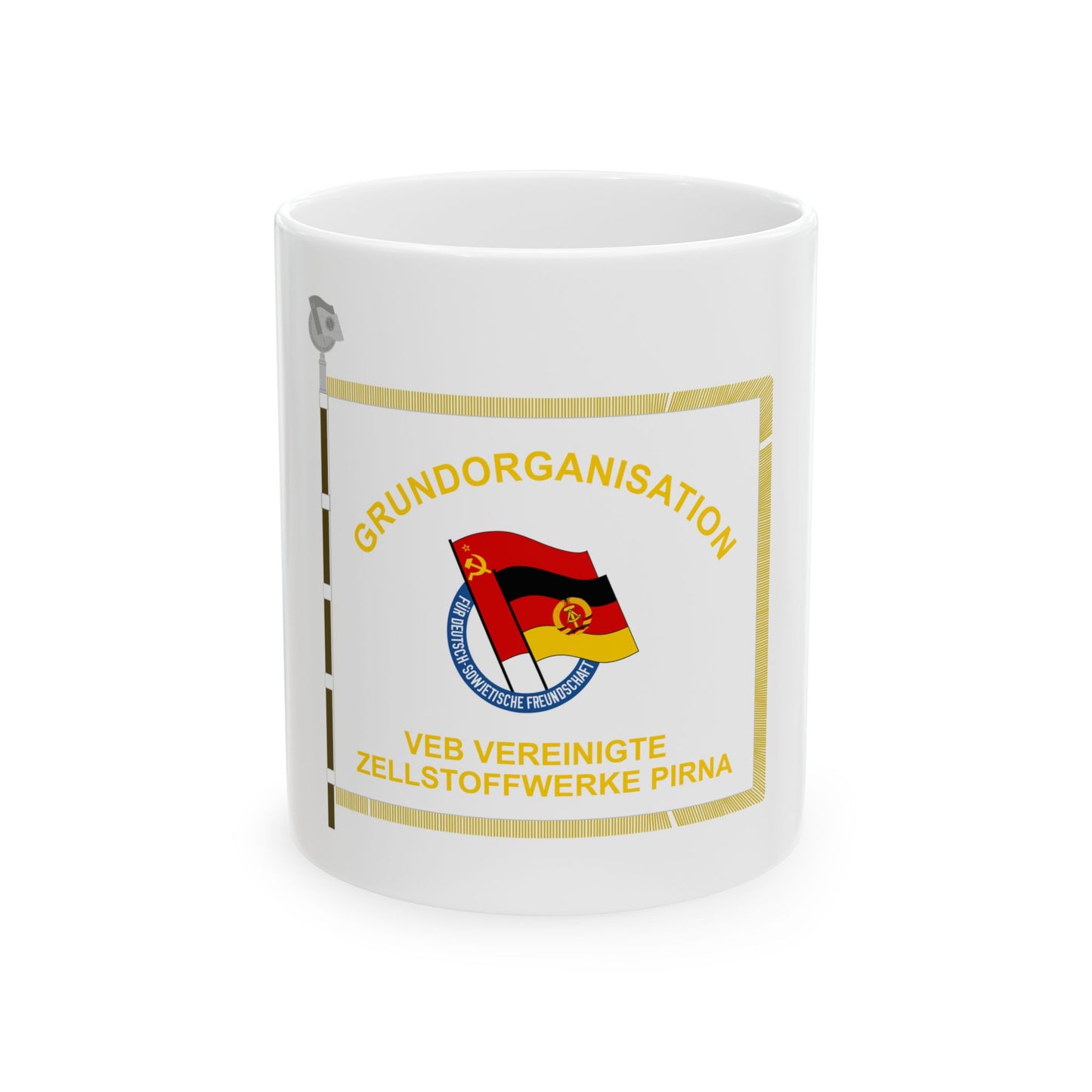 DSF Vereinigte Zellstoffwerke Pirna (Germany) White Coffee Mug