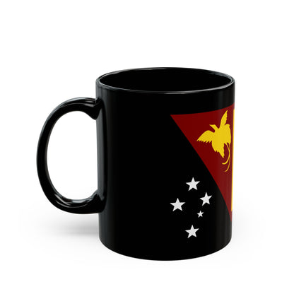 Flag of Western Province Papa New Guinea - Black Coffee Mug-Go Mug Yourself