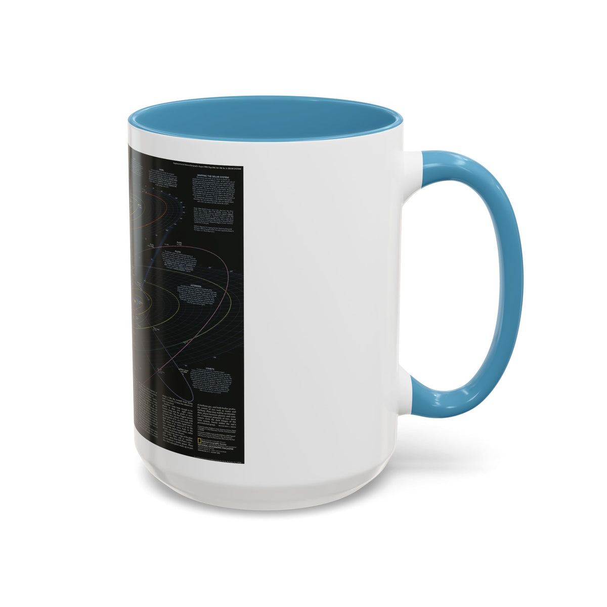 Space - Solar System- Our Sun's Family (1990) (Map) Accent Coffee Mug