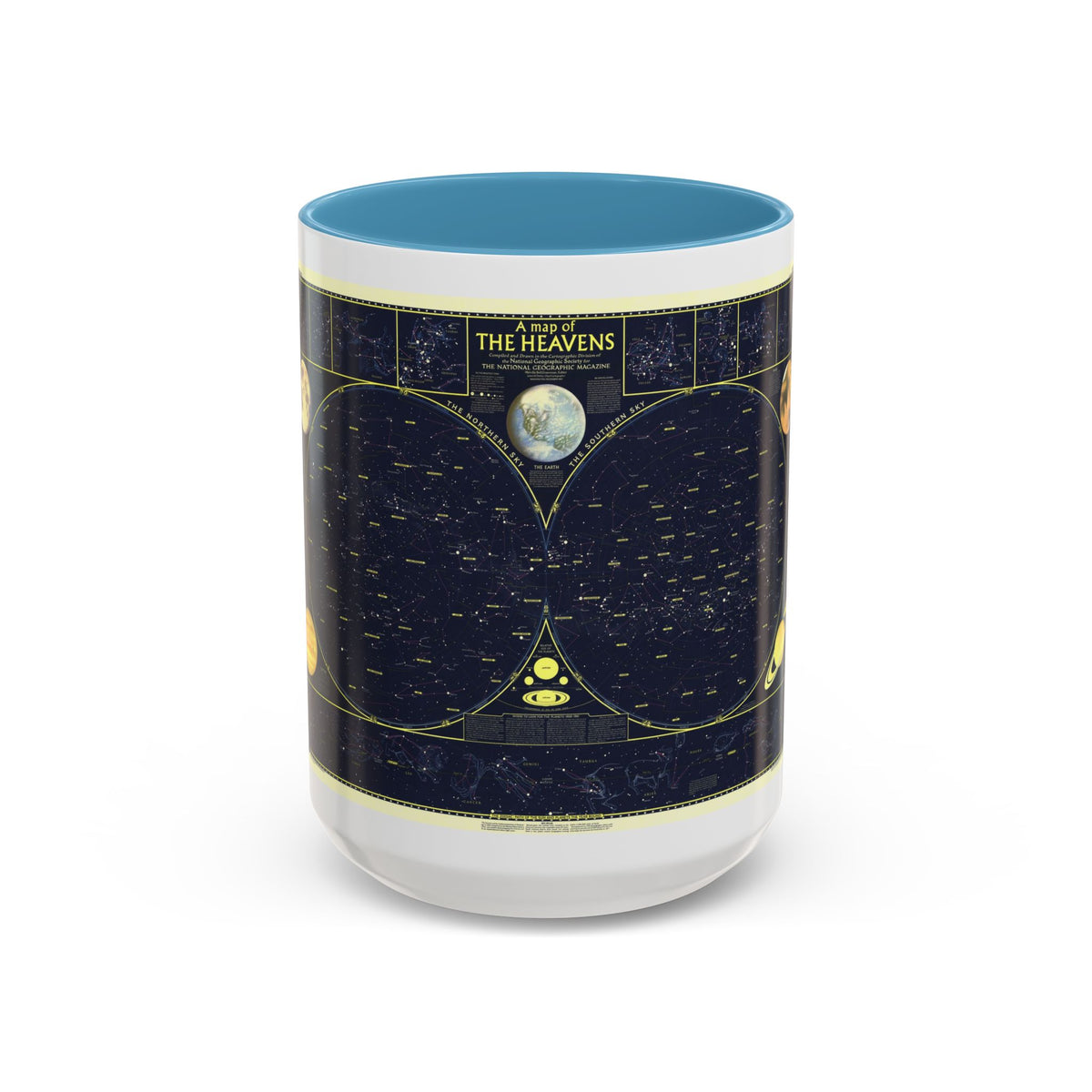 Heavens, The 1 (1957) (Map) Accent Coffee Mug