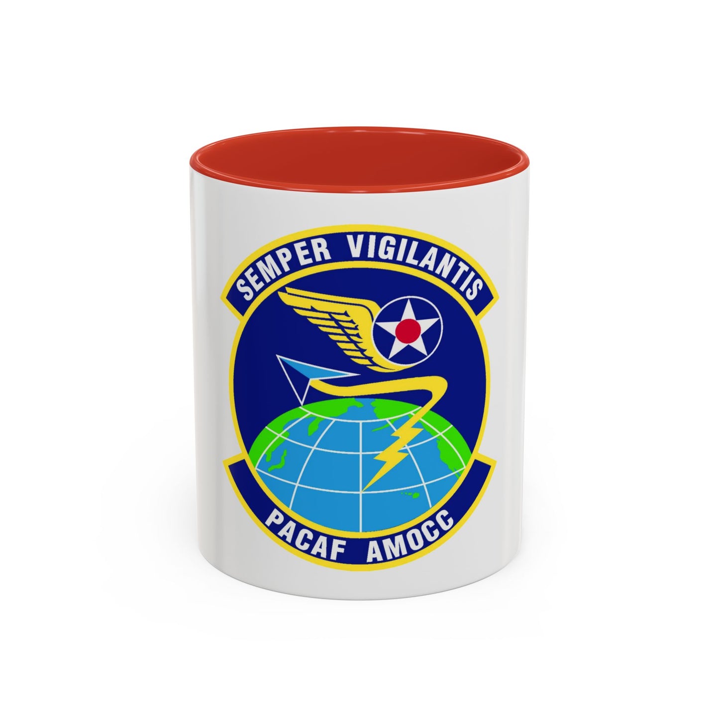 PACAF Air Mobility Operations Control Center (U.S. Air Force) Accent Coffee Mug