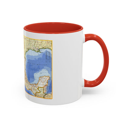 Central America - Mexico (1973) (Map) Accent Coffee Mug