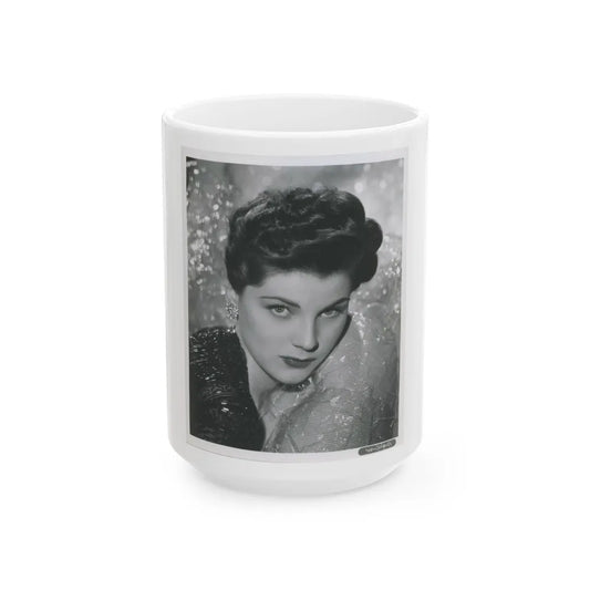 Debra Paget #617 (Vintage Female Icon) White Coffee Mug-15oz-Go Mug Yourself