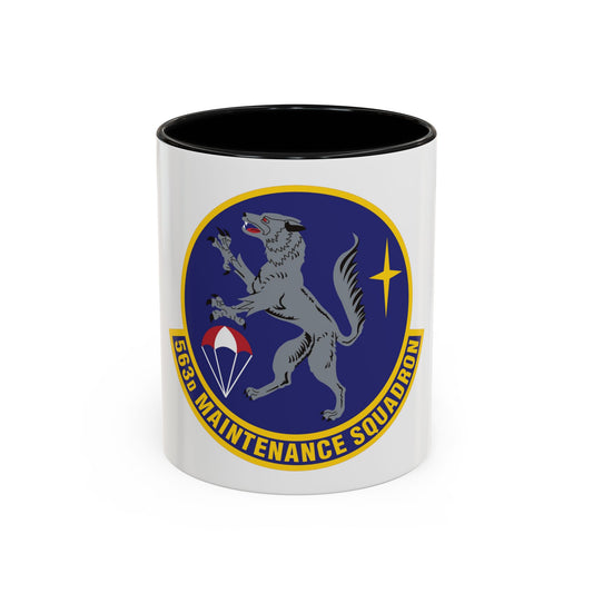 563d Maintenance Squadron (U.S. Air Force) Accent Coffee Mug