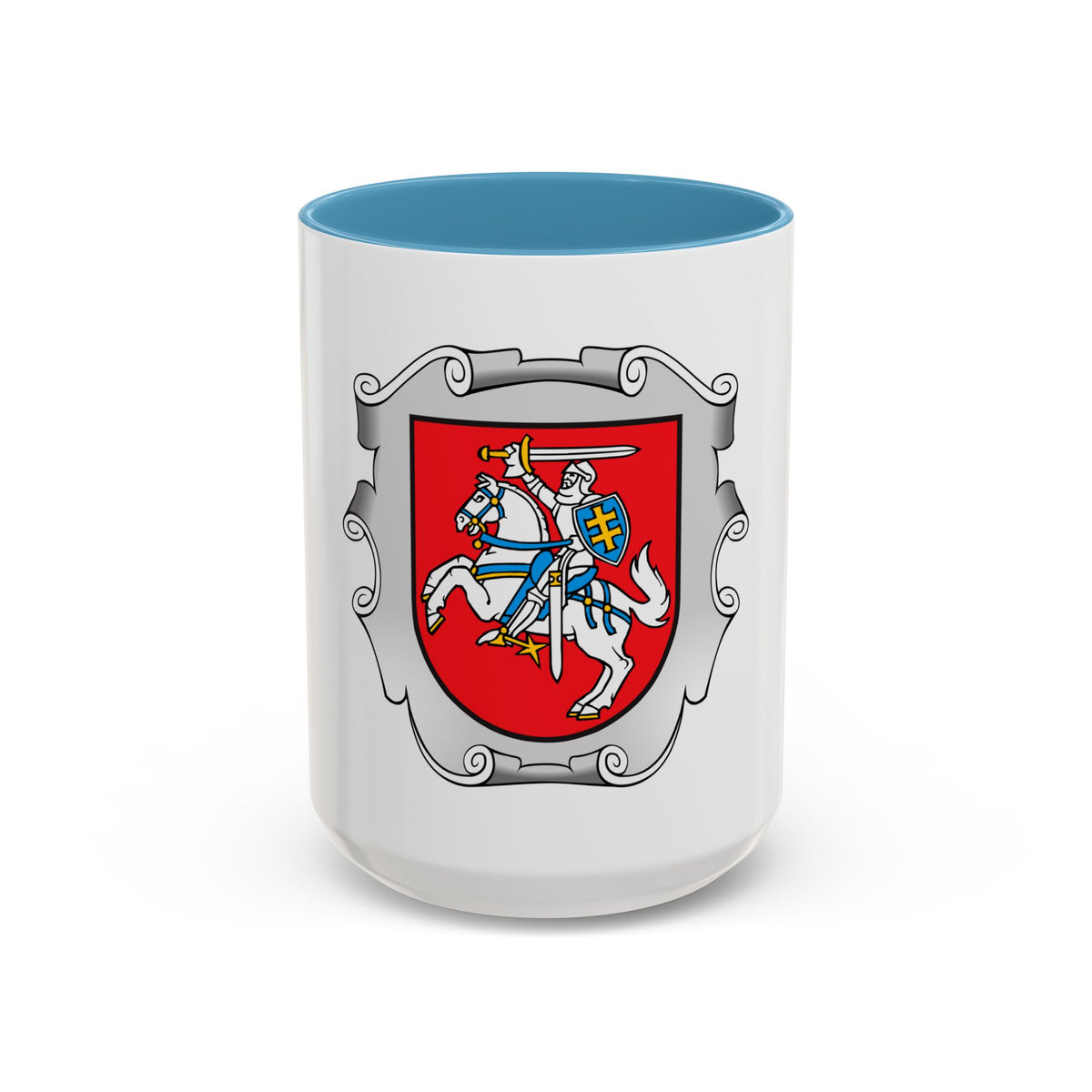 Coat of arms of the Ministry of the Interior of Lithuania - Accent Coffee Mug