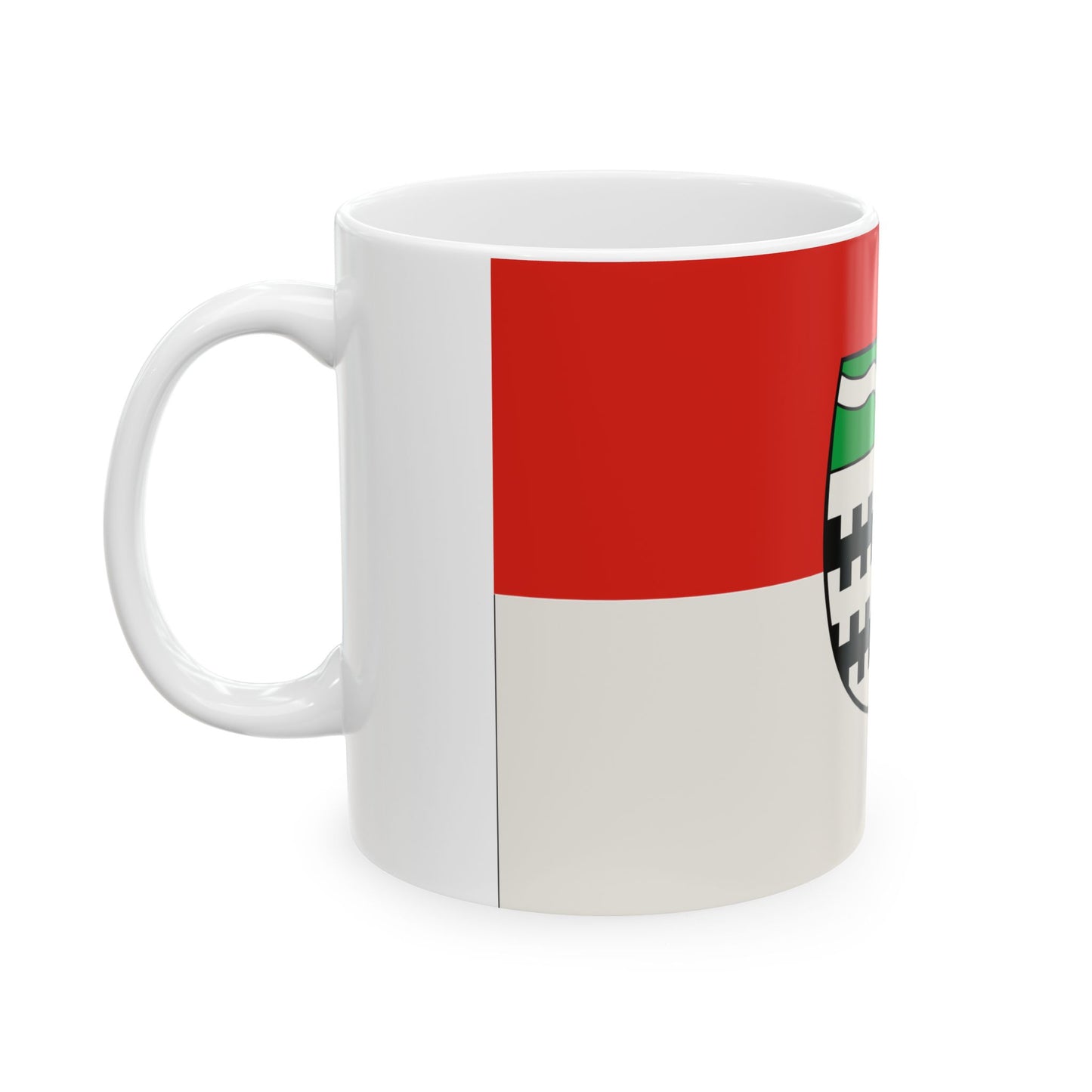 Flag of Rheinisch Bergischer Germany - White Coffee Mug