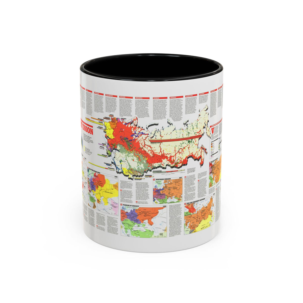 Russia - Soviet Union 2 (1990) (Map) Accent Coffee Mug
