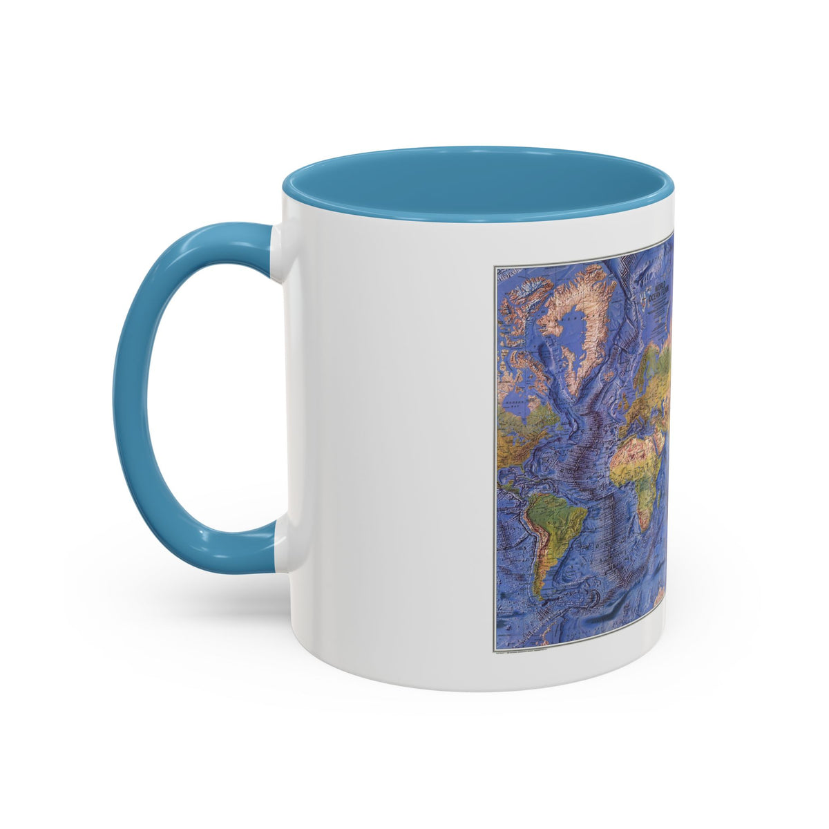 World Ocean Floor (1981) (Map) Accent Coffee Mug