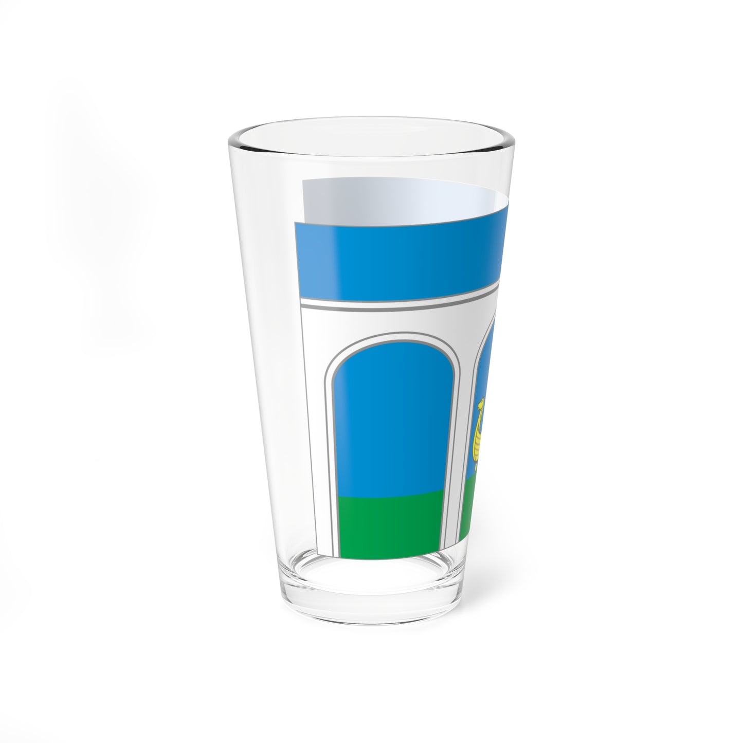 Flag of Mytishchi City Moscow Oblast (Russia) Pint Glass 16oz