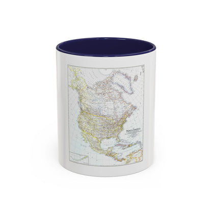 North America (1942) (Map) Accent Coffee Mug