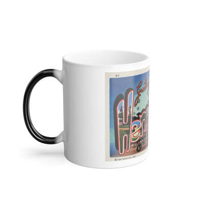 Greetings from Hempstead (Greeting Postcards) Color Changing Mug 11oz