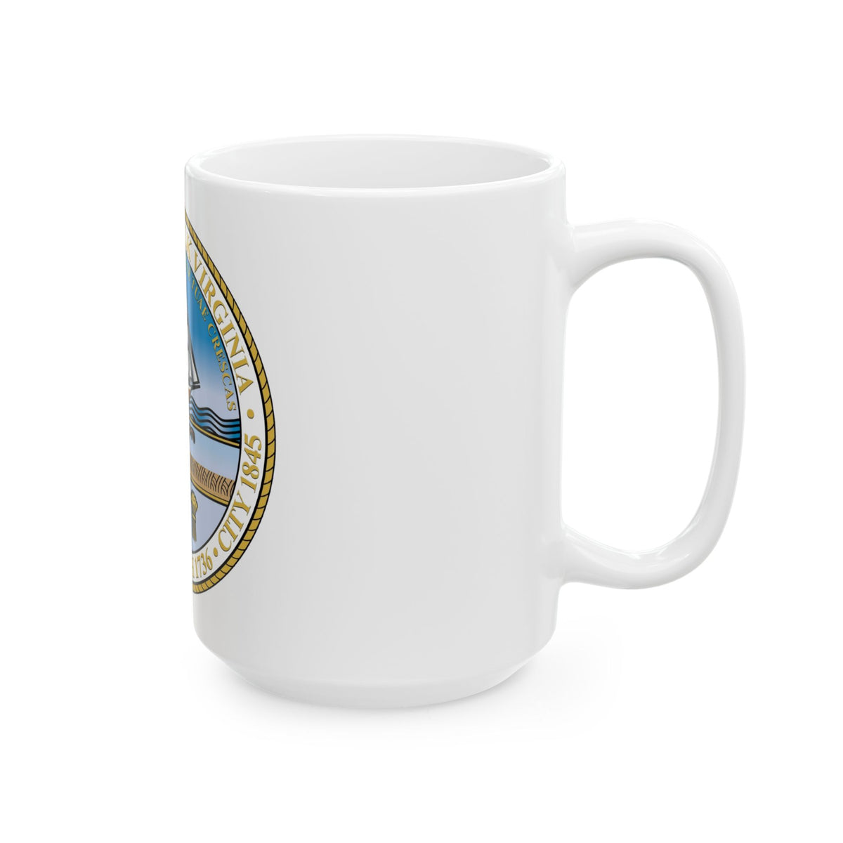 Seal of Norfolk Virginia - White Coffee Mug