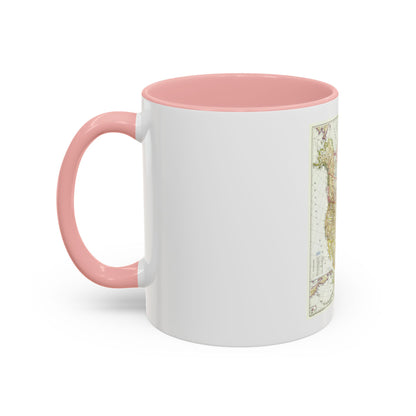 North America (1952) (Map) Accent Coffee Mug