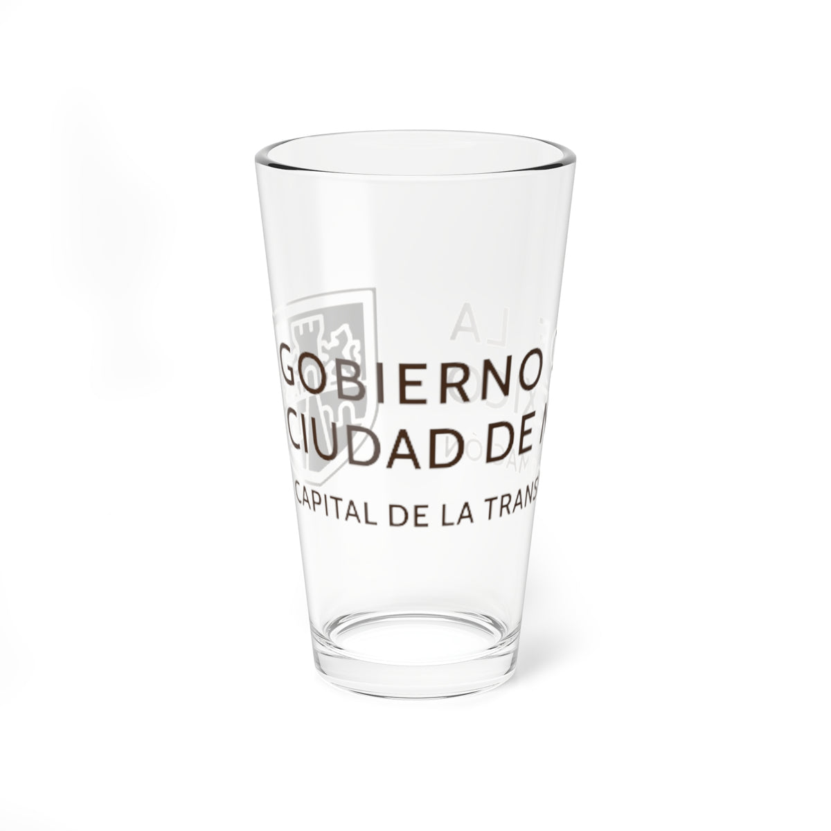 Gobierno de la Ciudad de México 2024-2030 2 (Costa Rica) (Coat of Arms) Pint Glass 16oz
