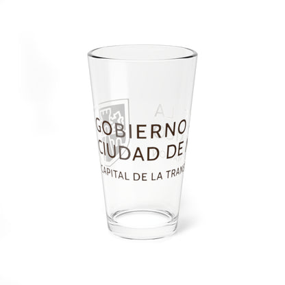 Gobierno de la Ciudad de México 2024-2030 2 (Costa Rica) (Coat of Arms) Pint Glass 16oz
