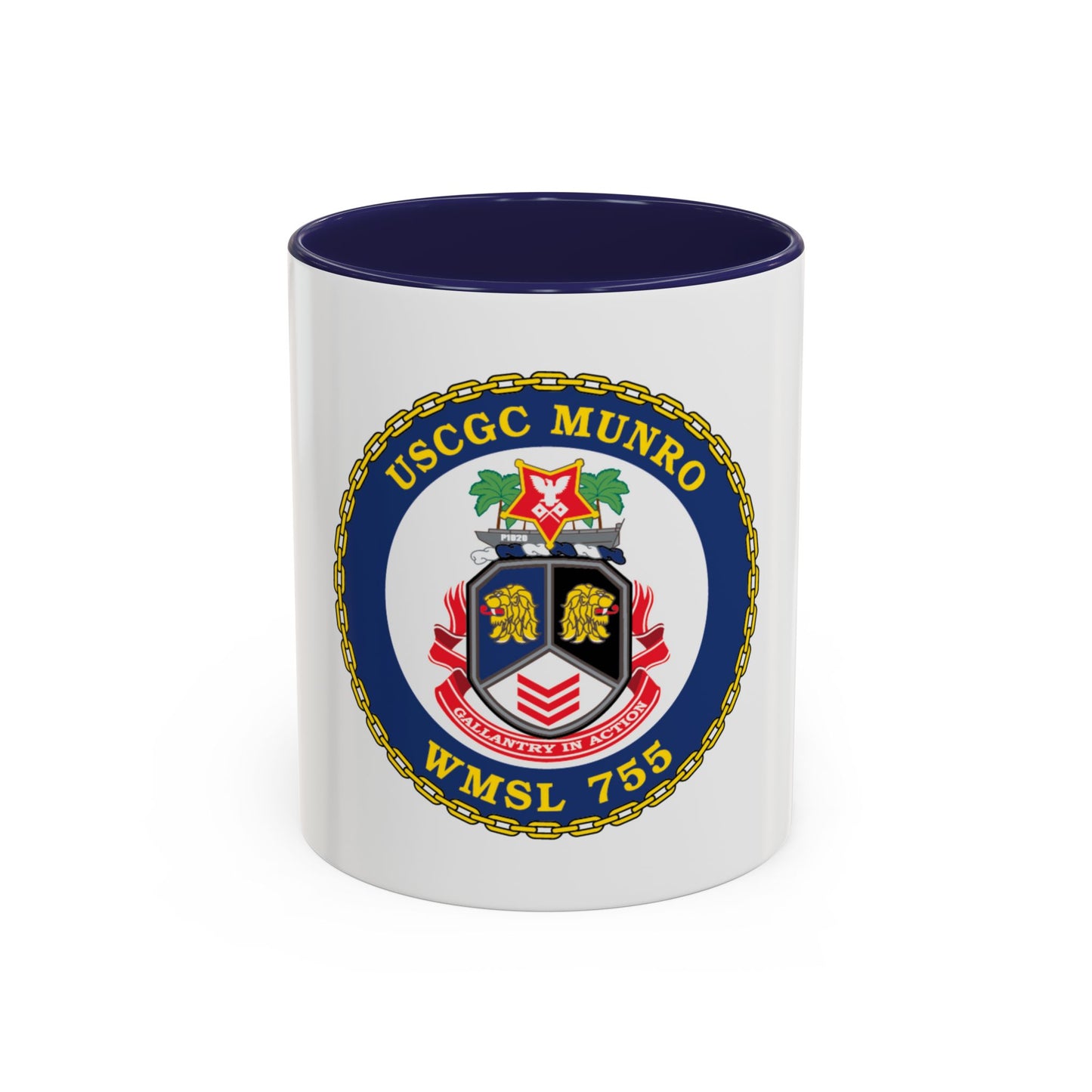 USCGC Munro WMSL   755 (U.S. Coast Guard) Accent Coffee Mug