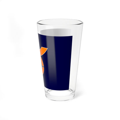 Flag of Kiso Nagano village no text (Japan) Pint Glass 16oz