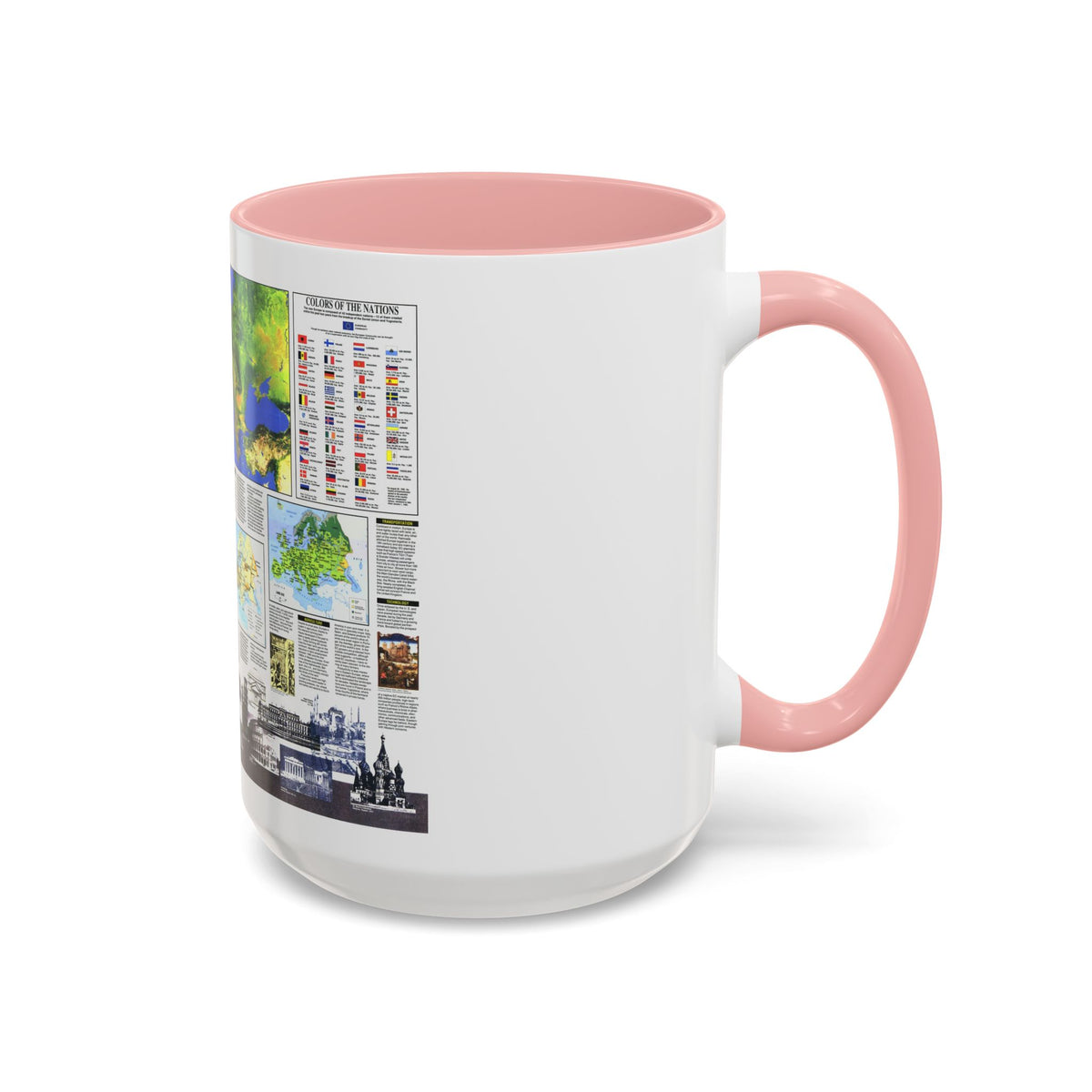 Europe, The New (1992) (Map) Accent Coffee Mug