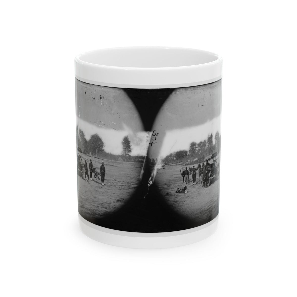 Ambulance Drill In The Field (U.S. Civil War) White Coffee Mug