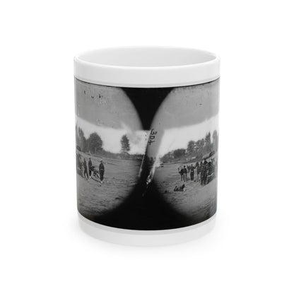 Ambulance Drill In The Field (U.S. Civil War) White Coffee Mug
