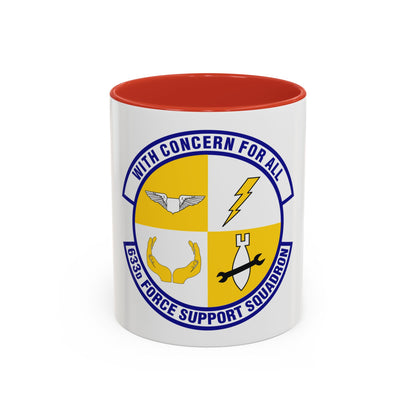 633d Force Support Squadron (U.S. Air Force) Accent Coffee Mug