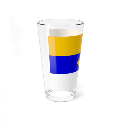 Flag of Ryajsky rayon Ryazan oblast (Russia) Pint Glass 16oz