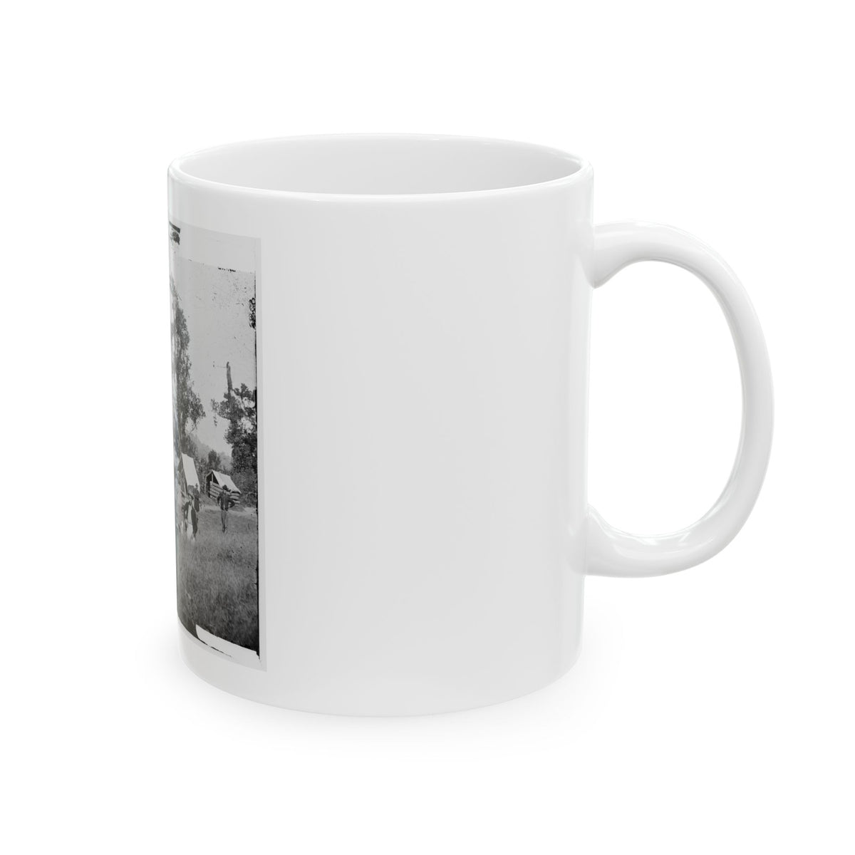 Chattanooga, Tenn., Vicinity. Federal Camp By The Tennessee  River (U.S. Civil War) White Coffee Mug