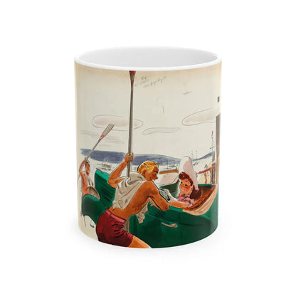 French Without a Struggle, Collier's National Weekly illustration - White Coffee Mug-11oz-Go Mug Yourself