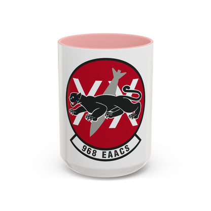968th Expeditionary Airborne Air Control Squadron (U.S. Air Force) Accent Coffee Mug