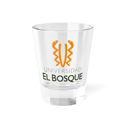 Logo de la Universidad El Bosque (Colombia) (Coat of Arms) Shot Glass 1.5oz