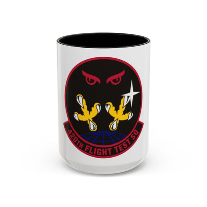 420 Flight Test Squdron AFMC (U.S. Air Force) Accent Coffee Mug