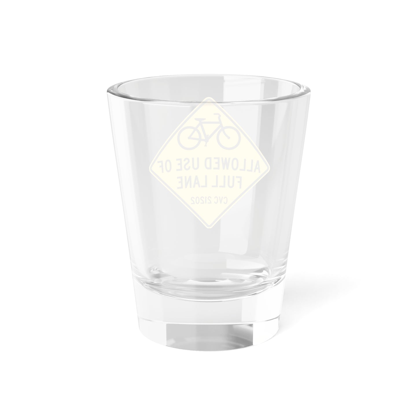 SF BIKE Lane SIGN (California) (Road Sign) Shot Glass 1.5oz