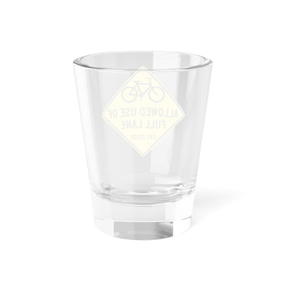 SF BIKE Lane SIGN (California) (Road Sign) Shot Glass 1.5oz