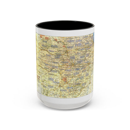 USA - Central Plains 1 (1985) (Map) Accent Coffee Mug