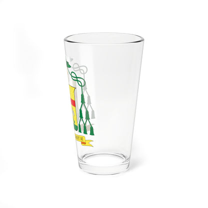 Escudo de Francisco Edimilson Neves Ferreira (Spain) (Coat of Arms) Pint Glass 16oz