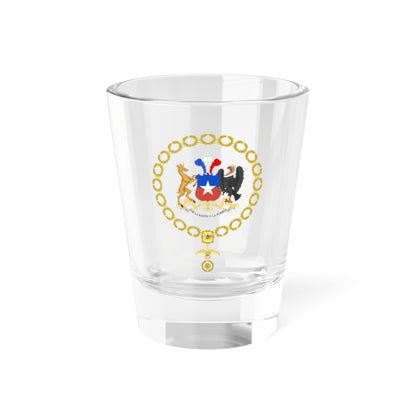 Generic Coat of Arms of the President of Chile Chilean Order of Merit (Chile) (Coat of Arms) Shot Glass 1.5oz