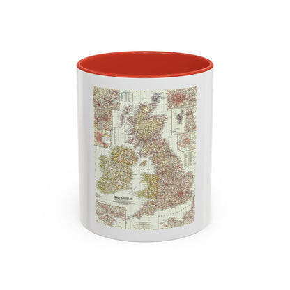 British Isles (1958) (Map) Accent Coffee Mug