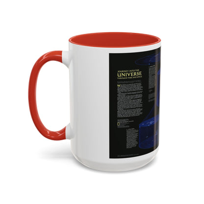 Space - The Universe - Through Time and Space (1983) (Map) Accent Coffee Mug