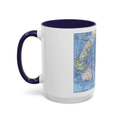 Pacific Ocean (1962) (Map) Accent Coffee Mug
