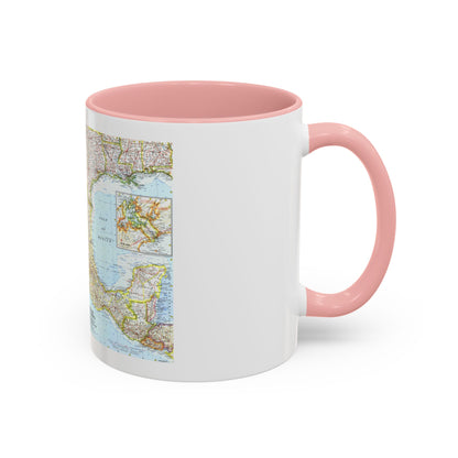 Central America - Mexico (1961) (Map) Accent Coffee Mug