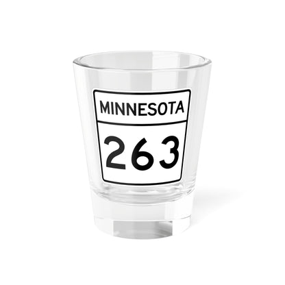 MN-263 1948 (Minnesota) (Road Sign) Shot Glass 1.5oz