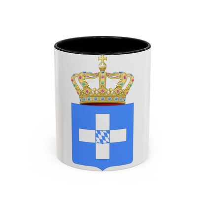 Lesser Coat of Arms of Greece (Wittelsbach) - Accent Coffee Mug