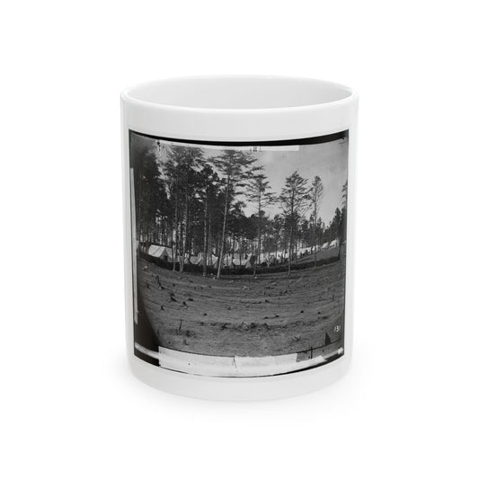 Brandy Station, Virginia. Army Of The Potomac. Eastern Half Of The Camp (U.S. Civil War) White Coffee Mug