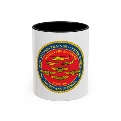 USCG Aviation Training Center Mobile (U.S. Coast Guard) Accent Coffee Mug