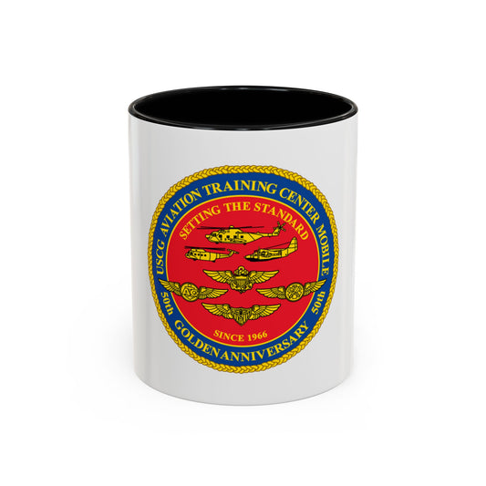 USCG Aviation Training Center Mobile (U.S. Coast Guard) Accent Coffee Mug