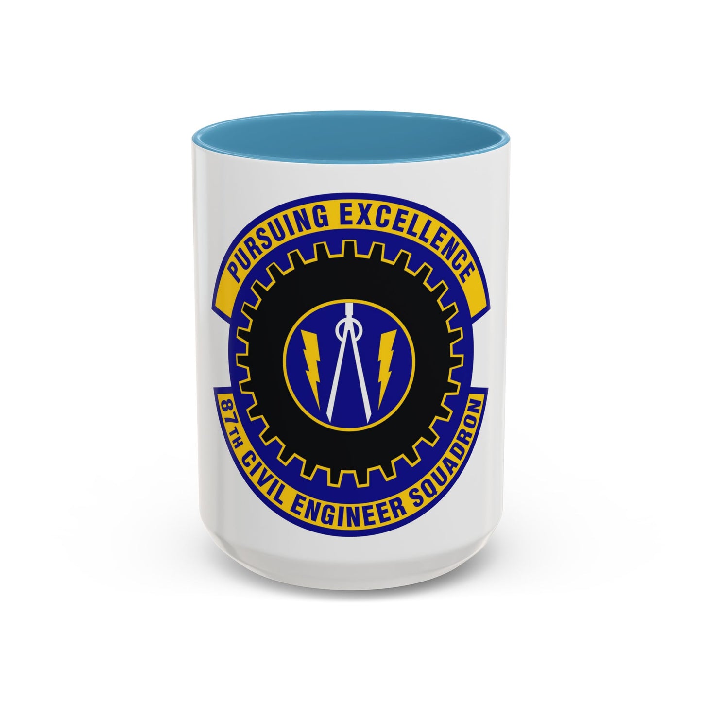 87th Civil Engineer Squadron (U.S. Air Force) Accent Coffee Mug