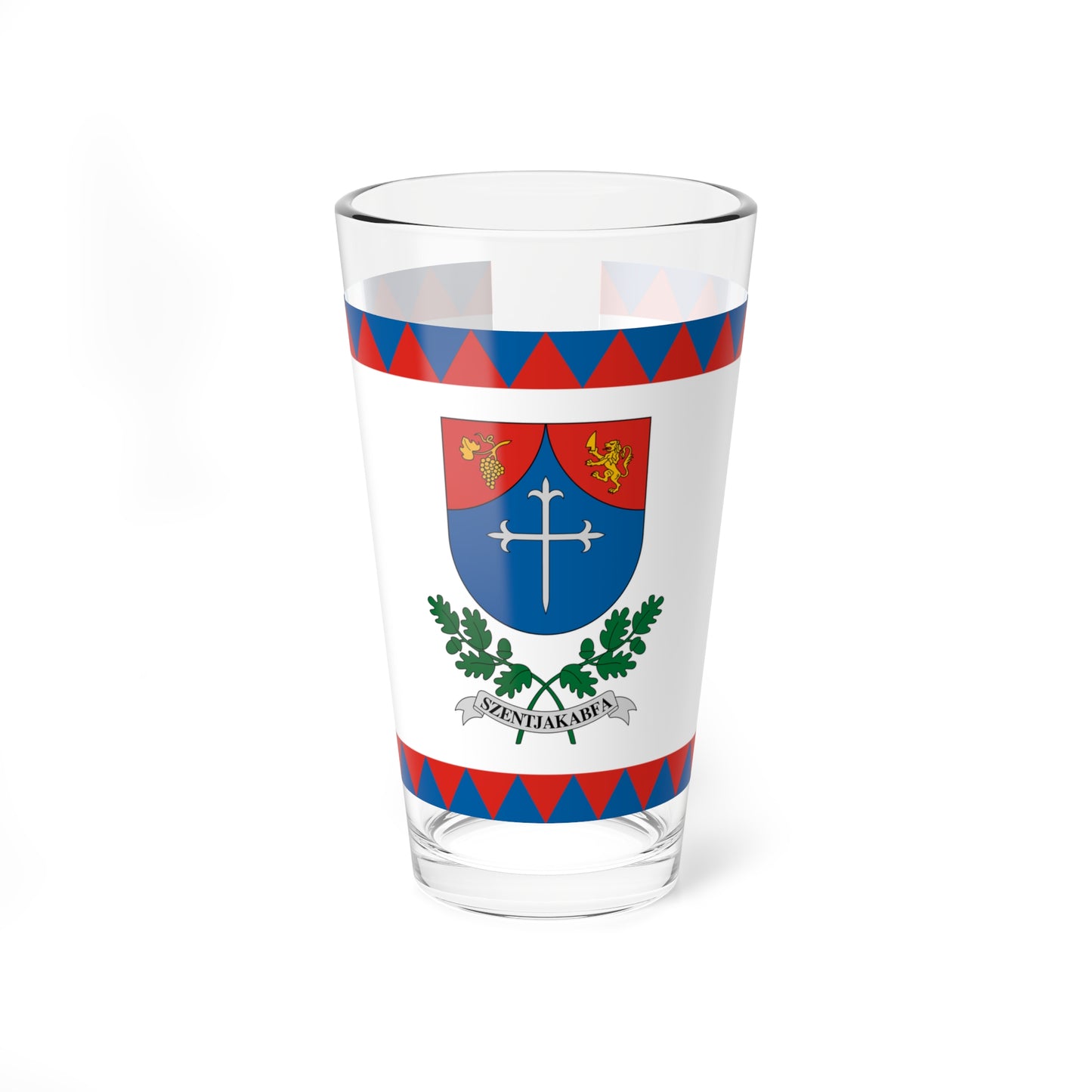 Flag of Szentjakabfa (Hungary) Pint Glass 16oz