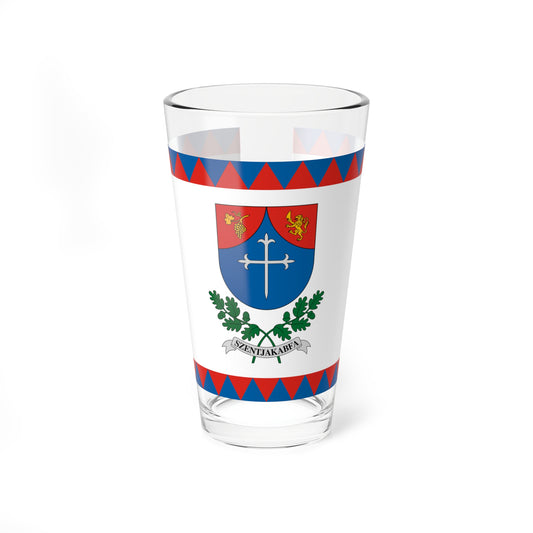 Flag of Szentjakabfa (Hungary) Pint Glass 16oz