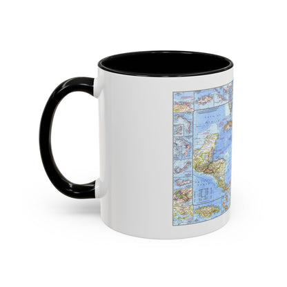 West Indies & Central America (1970) (Map) Accent Coffee Mug